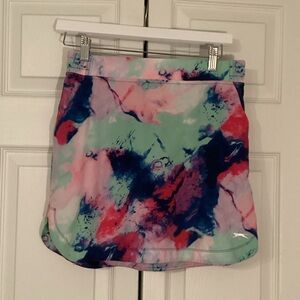 Slazenger Women's Abstract Tennis/Golf Skirt - Mint, Navy & Coral